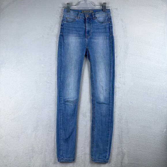Amisu Jeans Co Skinny Jeans High Waist Denim Stretch Womens Blue Size 27 - Picture 1 of 12